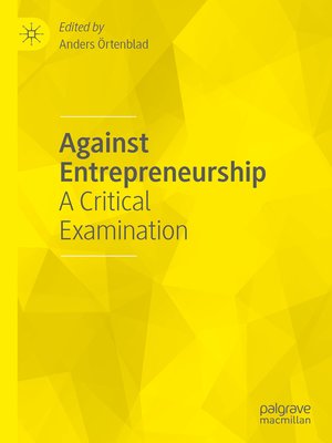 cover image of Against Entrepreneurship